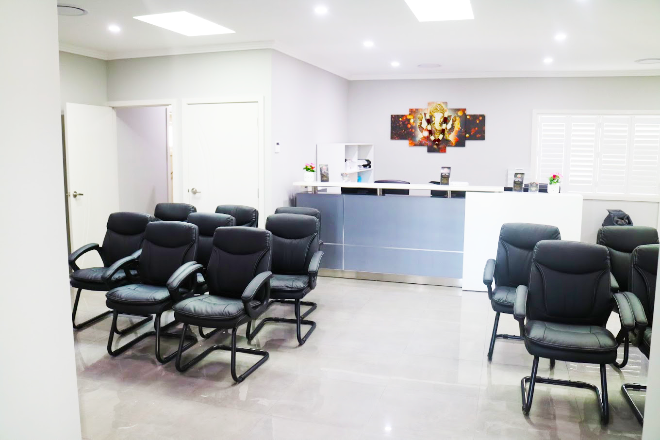 Reception and waiting room at Heal Medical Centre